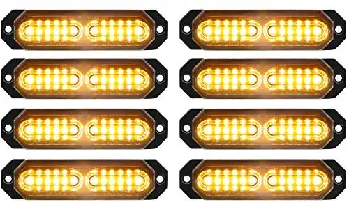 ASPL 12-LED Surface Mount Flashing Strobe Lights (8 pcs.)