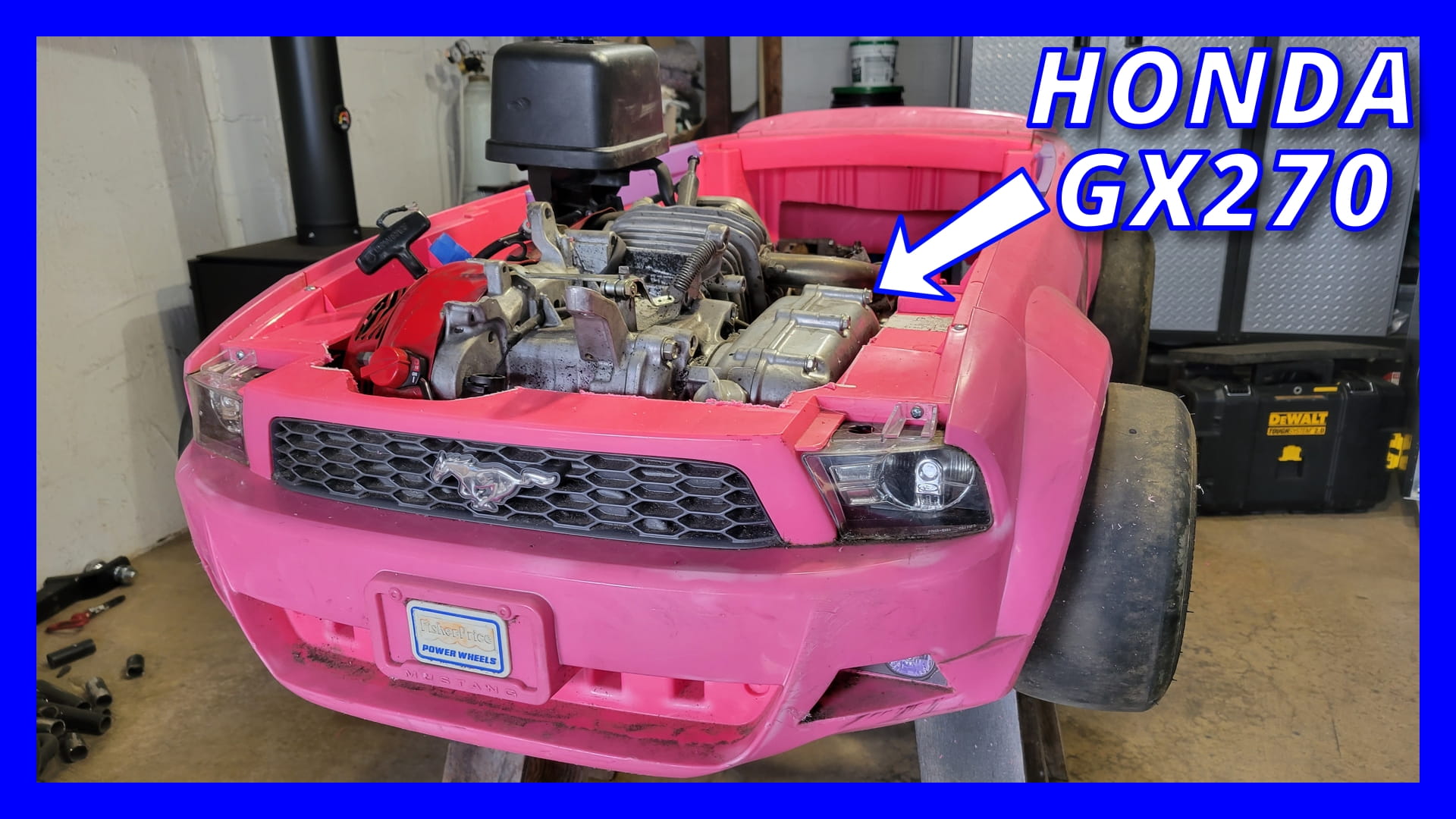 Mounting the Engine in the Disney Princess Power Wheels Build! (Part 9 ...