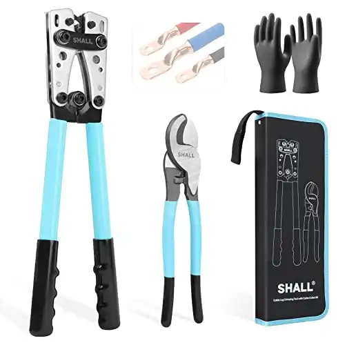 Shall Battery Cable Wire Lug Crimping Tool AWG 8 -1/0