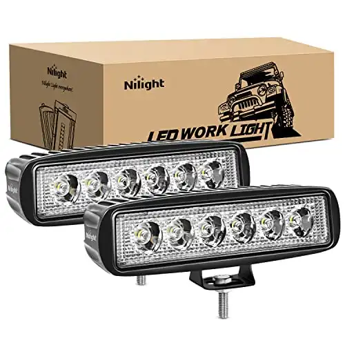 Nilight LED Light Bar 18W Flood